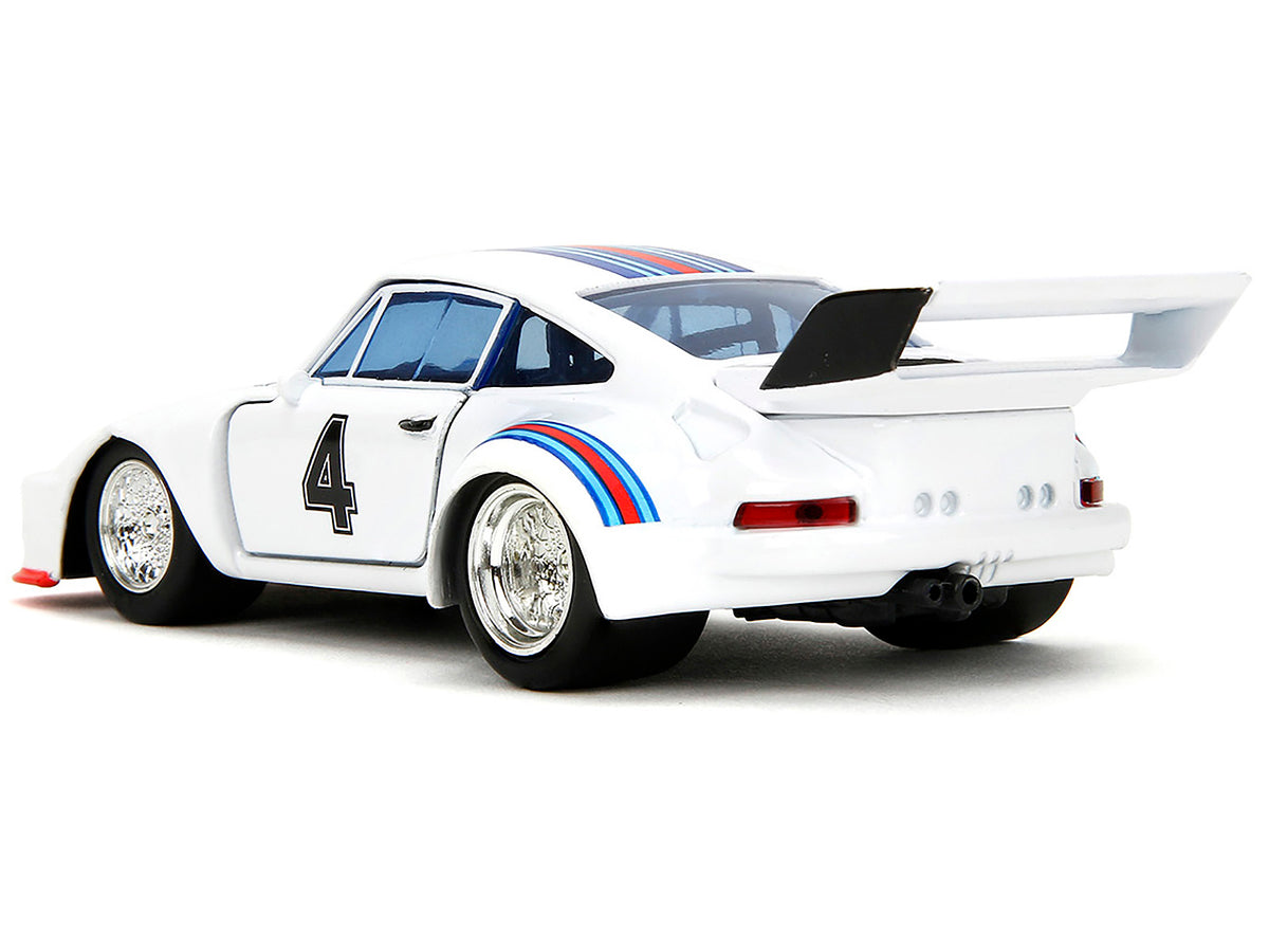 Porsche 935 Turbo #4 "Jazz" White with Blue and Red Stripes "Transformers" "Hollywood Rides" Series 1/32 Diecast Model Car