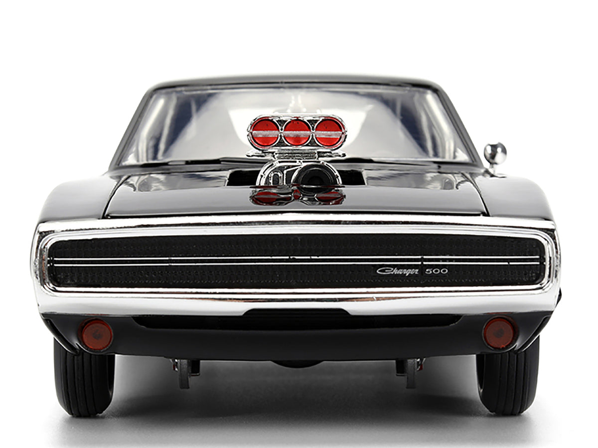 Dom's 1970 Dodge Charger R/T Black "F9" (2021) Movie "Fast & Furious" Series 1/24 Diecast Model Car