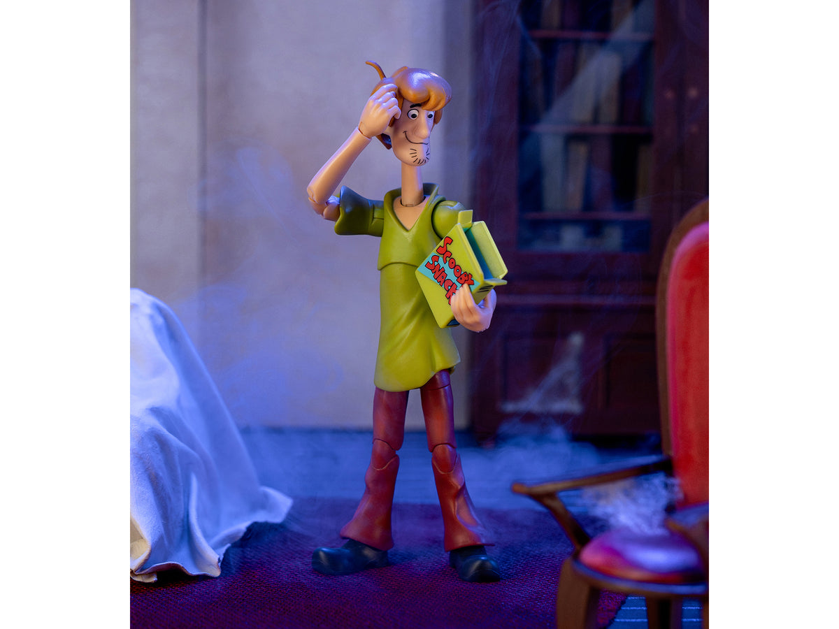 Shaggy Rogers 6.5" Moveable Figure with Accessories and Alternate Head and Hands "Scooby-Doo!" Franchise Model
