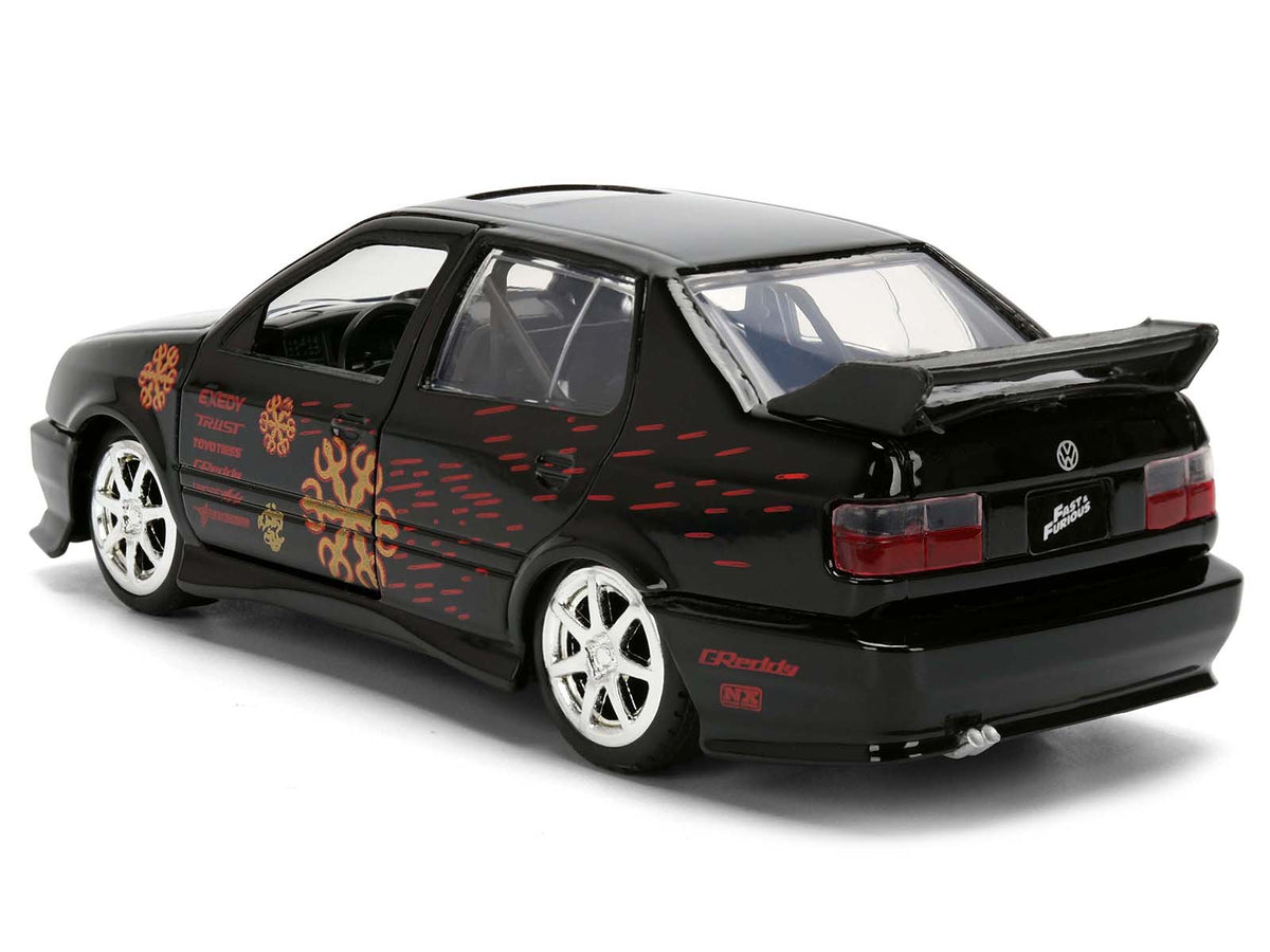 Volkswagen Jetta Black with Graphics "Fast & Furious Remix - 25th Anniversary" Series 1/32 Diecast Model Car