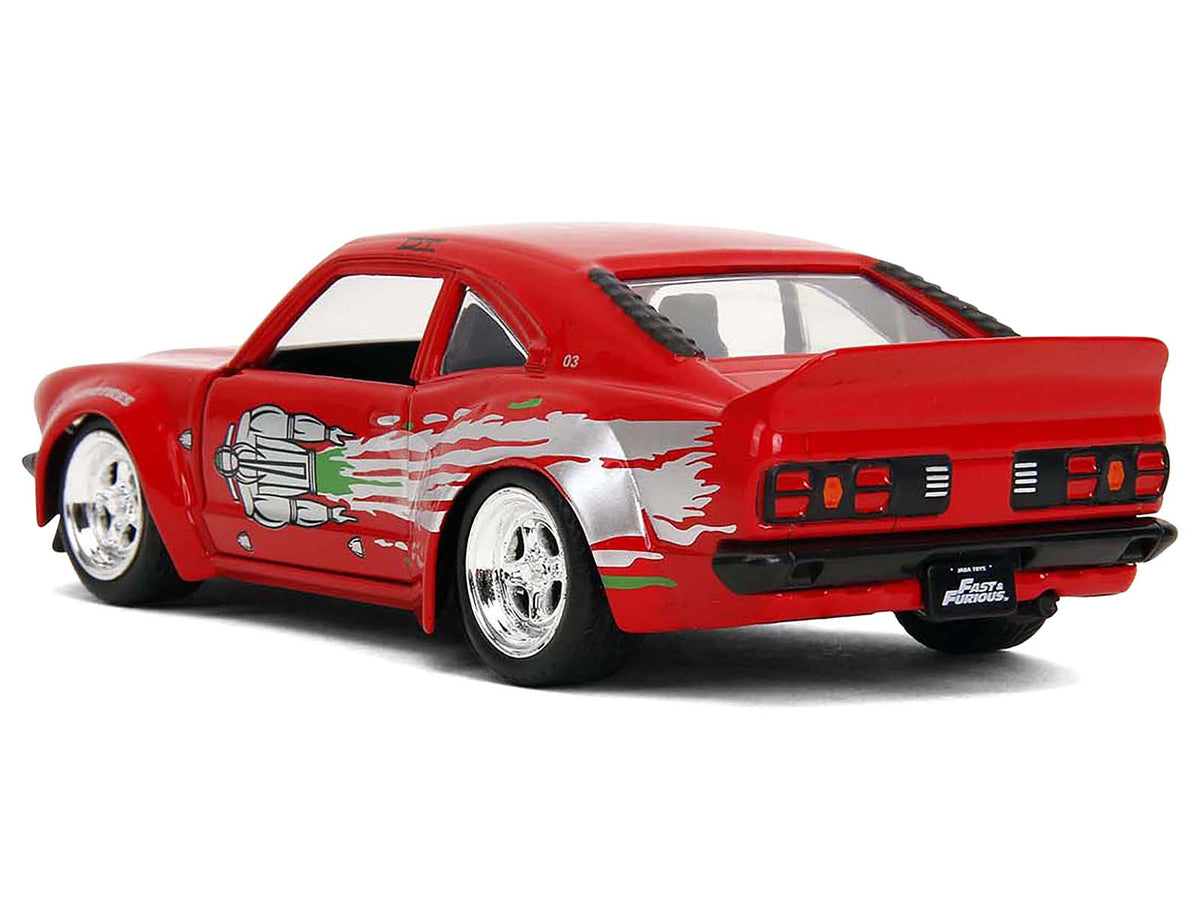 1974 Mazda RX-3 Red with Graphics "Fast & Furious" Series 1/32 Diecast Model Car