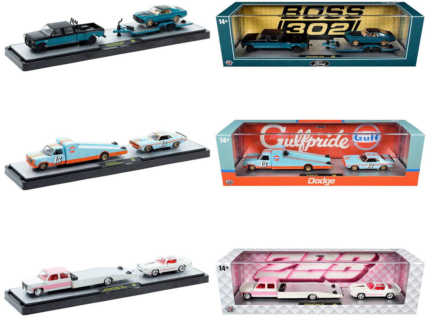 Auto Haulers Set of 3 Trucks Release 99 Limited Edition to 7600 pieces Worldwide 1/64 Diecast Models