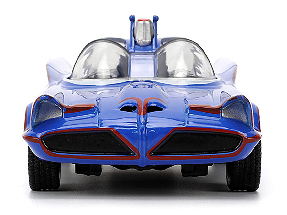 1966 Batmobile Blue "Batman" (1966-1968) Classic TV Series "Hollywood Rides" Series 1/32 Diecast Model Car