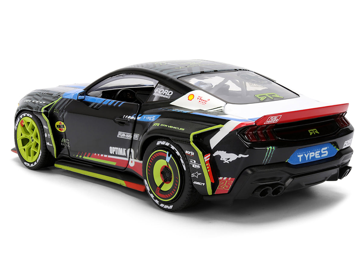 Ford Mustang RTR #25 Vaughn Gittin Jr. "Formula Drift PRO Championship" (2025) with Lights "RTR Vehicles" Series 1/24 Diecast Model Car