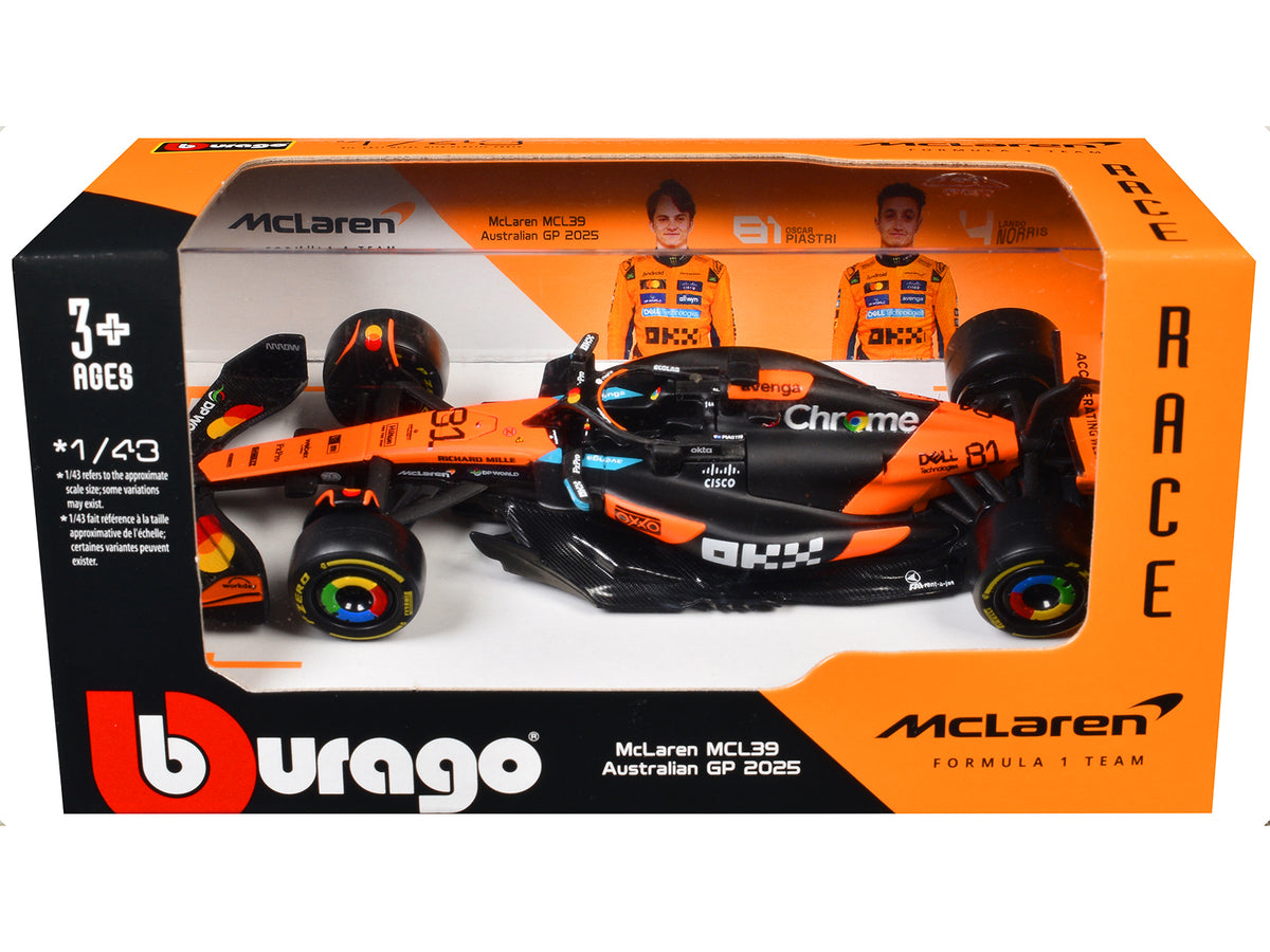 McLaren MCL39 #81 Oscar Piastri "OKX" Formula One F1 "Australian GP" (2025) "Race" Series 1/43 Diecast Model Car