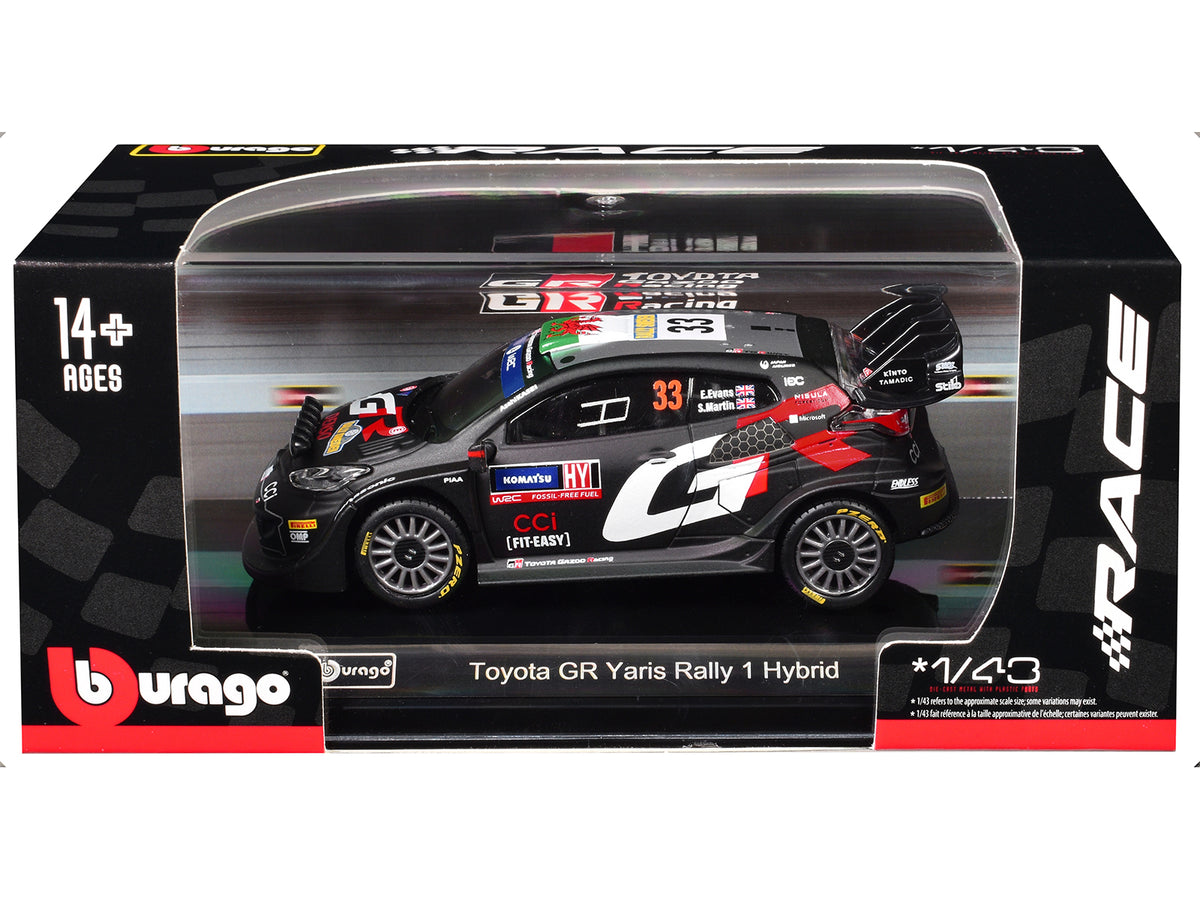 Toyota GR Yaris Rally1 Hybrid #33 Elfyn Evans - Scott Martin "Toyota Gazoo Racing WRT" "World Rally Championship" (2024) "Race" Series 1/43 Diecast Model Car