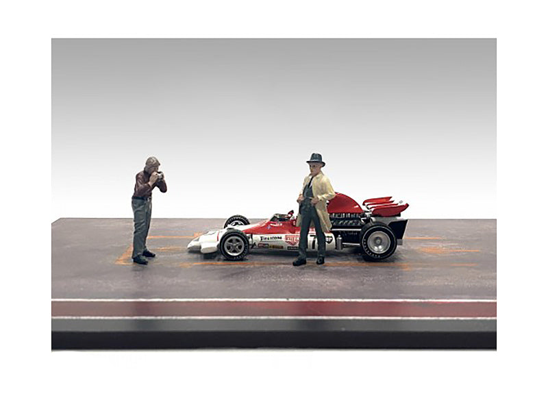 "Race Day" Two Diecast Figures Set 3 for 1/43 Scale Models