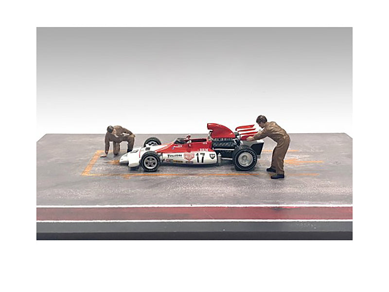 "Race Day" Two Diecast Figures Set 5 for 1/43 Scale Models