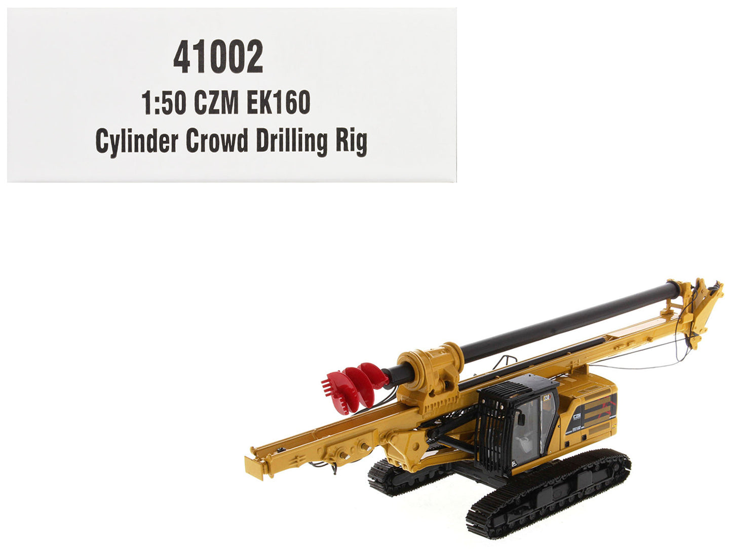 CZM EK160 Cylinder Crowd Drilling Rig Yellow "High Line" Series 1/50 Diecast Model
