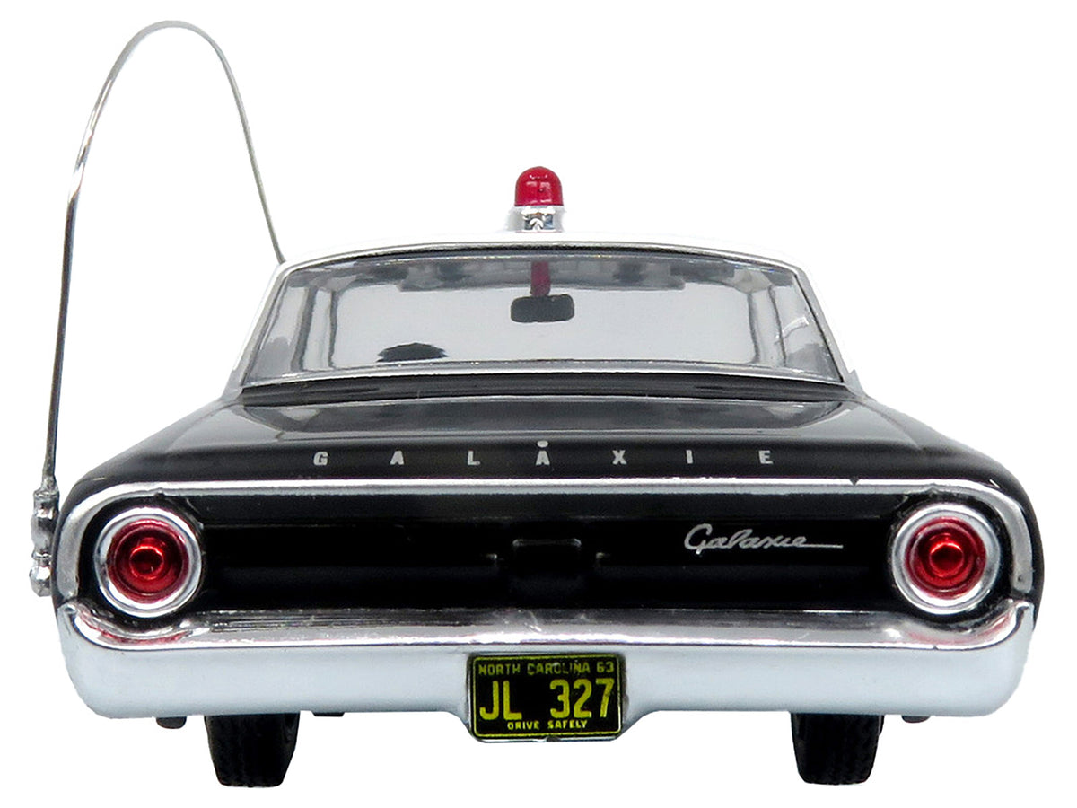 1964 Ford Galaxie 500 Police Car "Mount Airy Mayberry Sheriff" Black and White 1/43 Diecast Model