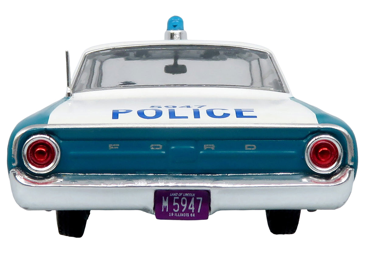 1964 Ford Galaxie 500 Police Car "Chicago Police Department" Blue and White "Five0" Series Limited Edition to 504 pieces Worldwide 1/43 Diecast Model
