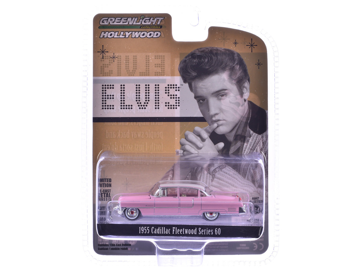 1955 Cadillac Fleetwood Series 60 Special Elvis Presley "Pink Cadillac" (1935-1977) 1/64 Diecast Model Car