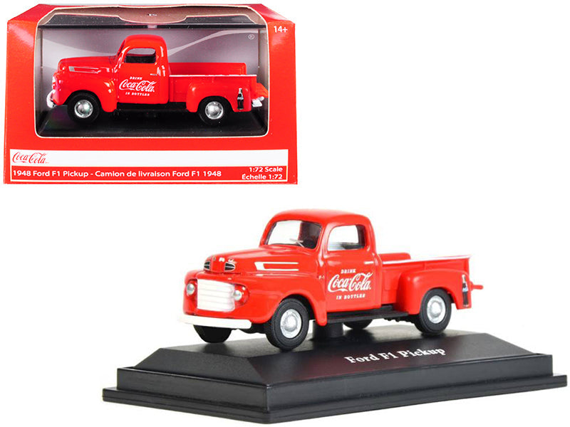 1948 Ford F1 Pickup Truck "Coca-Cola" Red 1/72 Diecast Model Car