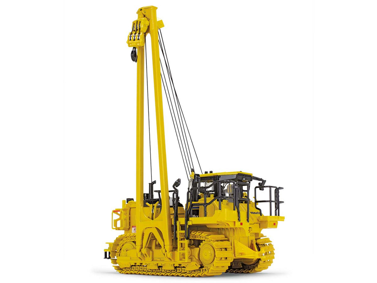 Komatsu D155CX-8 With K170 Pipelayer Yellow with Accessories 1/50 Diecast Model