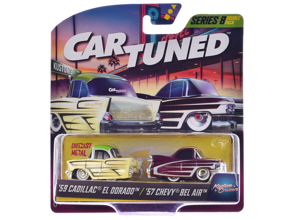 "Kustoms" Double Pack Series 8 Set of 4 Cars Diecast Model Cars
