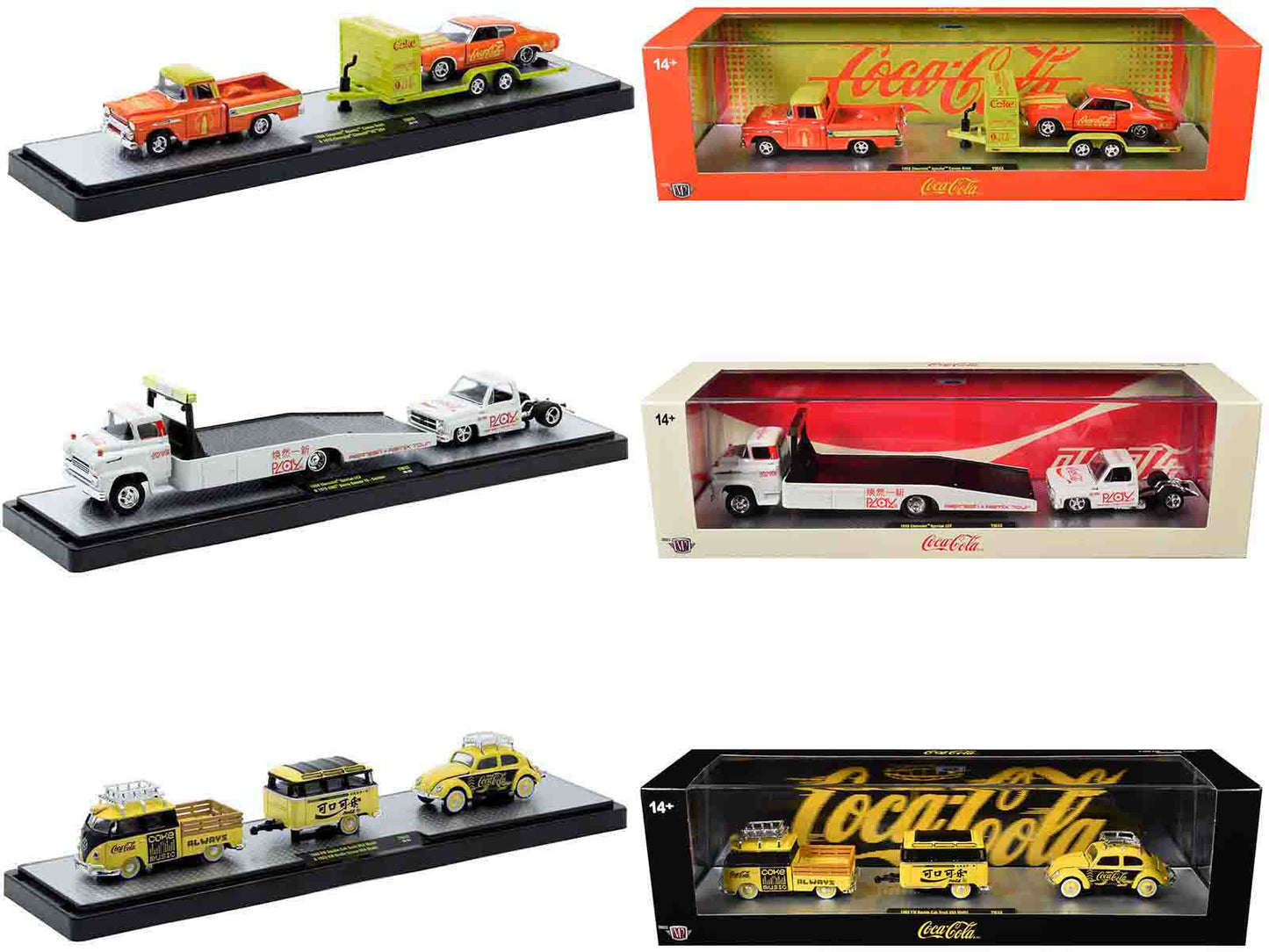 Auto Haulers "Coca-Cola" Set of 3 pieces Release 43 Limited Edition to 6200 pieces Worldwide 1/64 Diecast Models