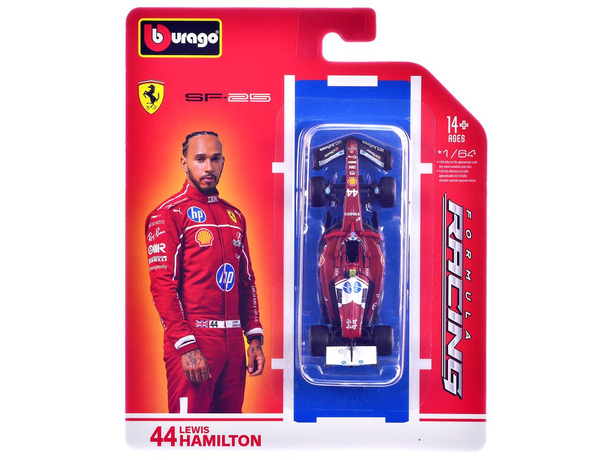 Ferrari SF-25 #44 Lewis Hamilton Formula One F1 World Championship (2025) "Formula Racing" Series 1/64 Diecast Model Car