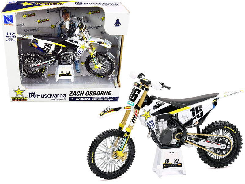 Husqvarna FC450 #16 Zach Osborne "Rockstar Energy Drink" 1/12 Diecast Motorcycle Model
