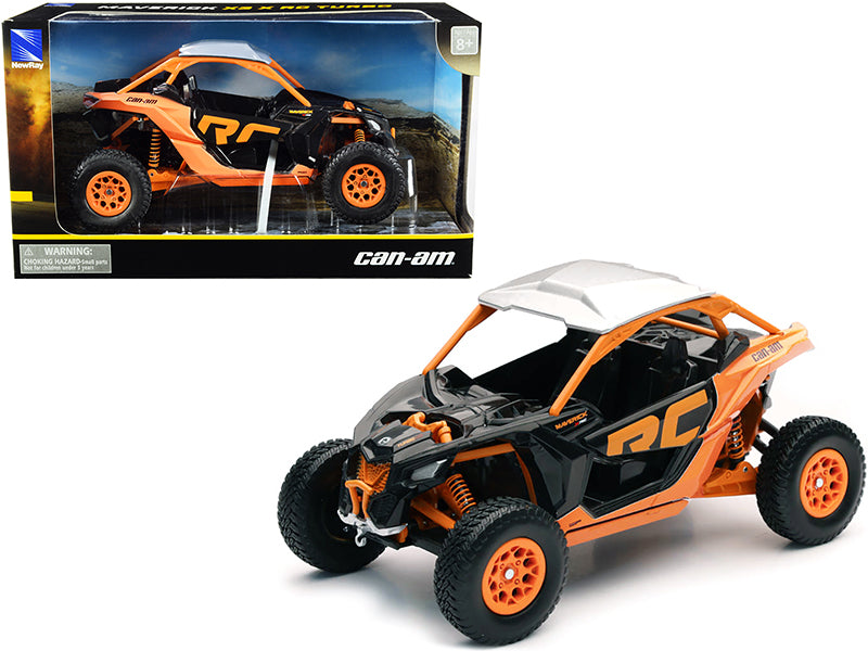Can-Am Maverick X3 XRC Turbo ATV Orange and Black 1/18 Diecast Model