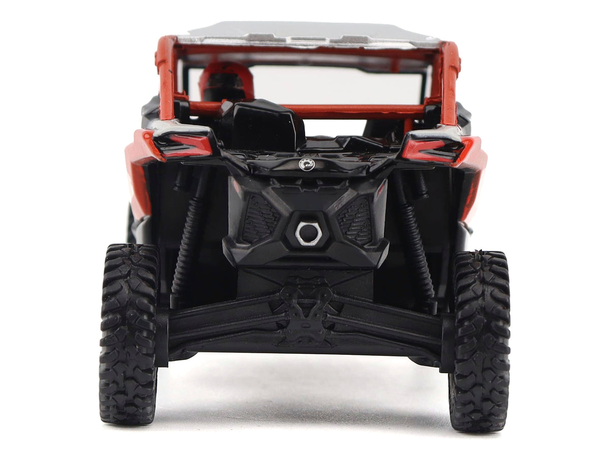 Can-Am Maverick X3 X RS Turbo RR Chalk Gray and Magma Red with Driver Figure 1/32 Diecast Model