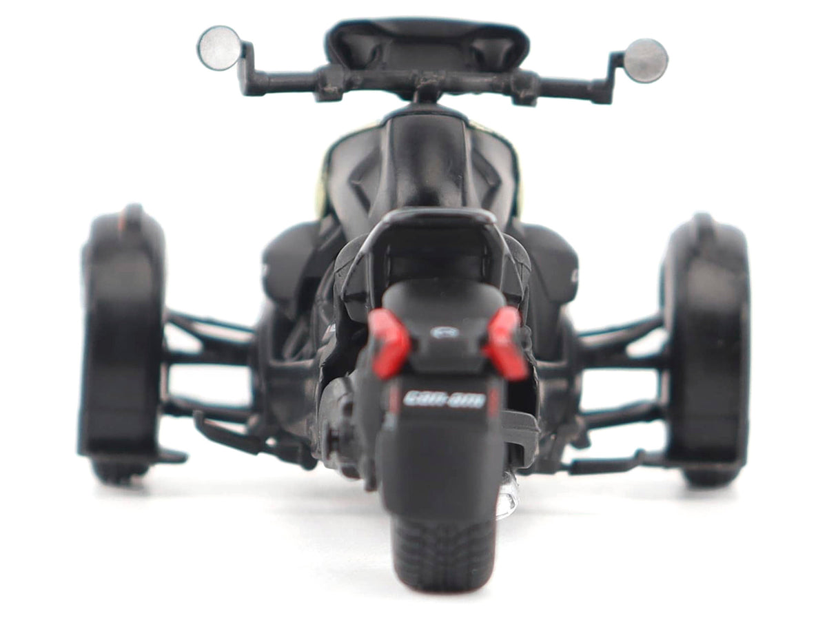 Can-Am Ryker Rally 3-Wheel Motorcycle Sand Storm and Black 1/32 Diecast Model