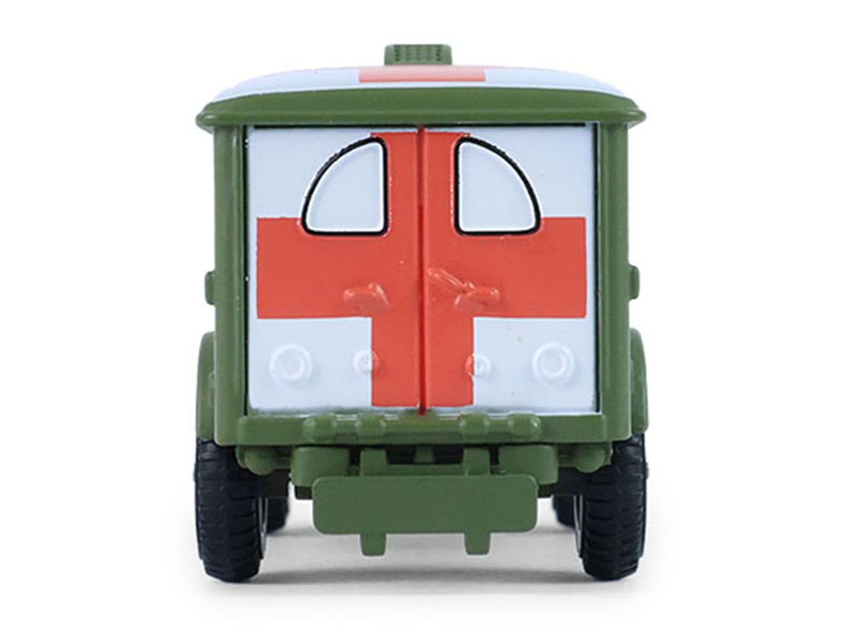 1944 Dodge WC-54 4X4 Ambulance "U.S. Army - WWII" Green with Graphics "Battalion 64" Series 6 1/64 Diecast Model Car