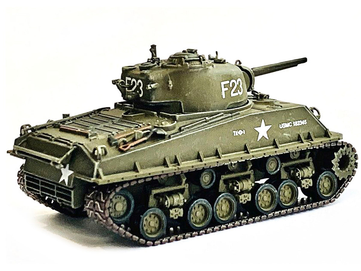United States M4A3 HVSS POA-CWS-H5 Flamethrower Tank Olive Drab F-23 "US Marine Corps Korea" (1951) "NEO Dragon Armor" Series 1/72 Plastic Model