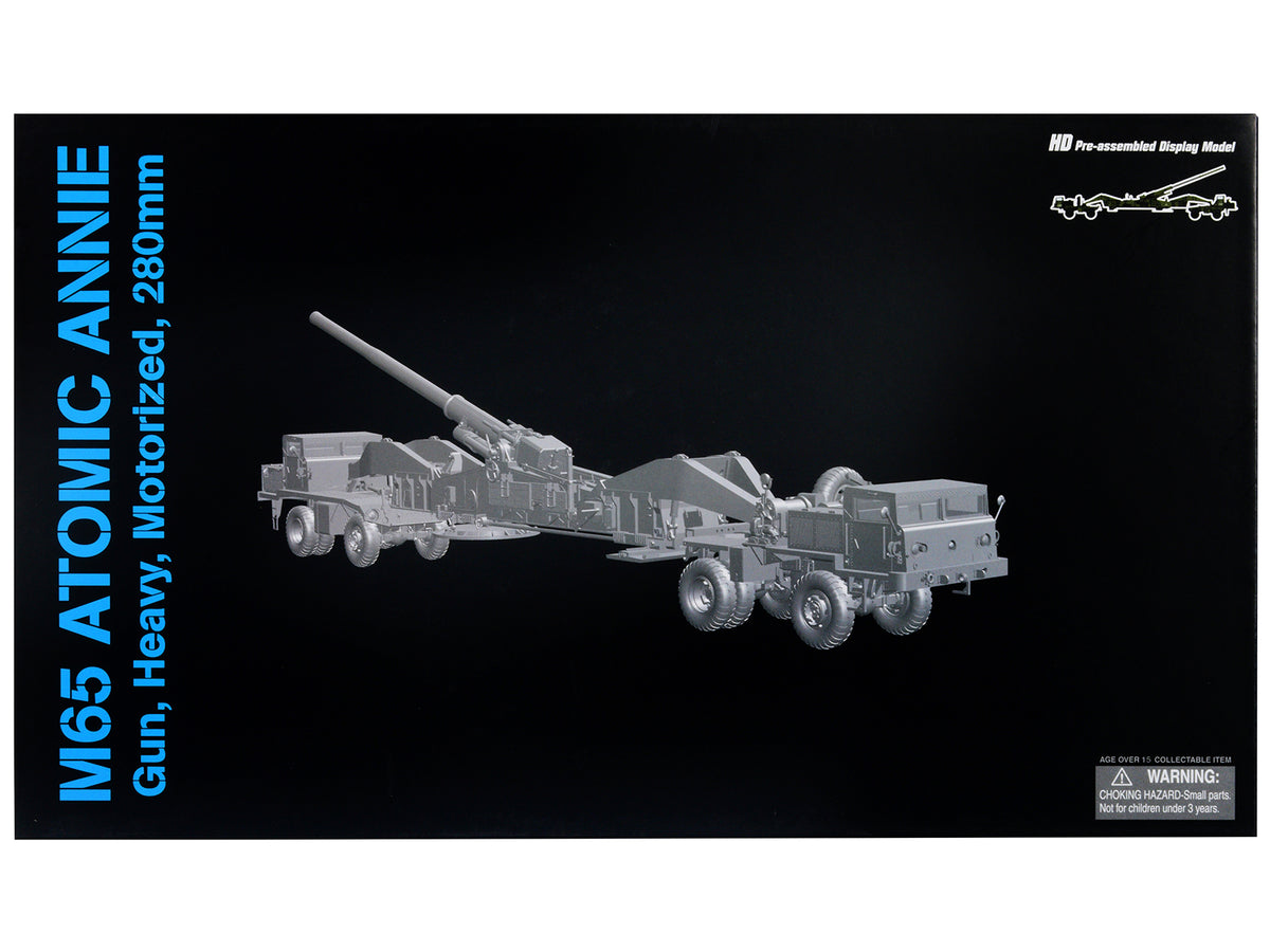 United States M65 Atomic Cannon "Atomic Annie" Artillery Olive Drab "Firing Mode" US Army "NEO Dragon Armor" Series 1/72 Plastic Model