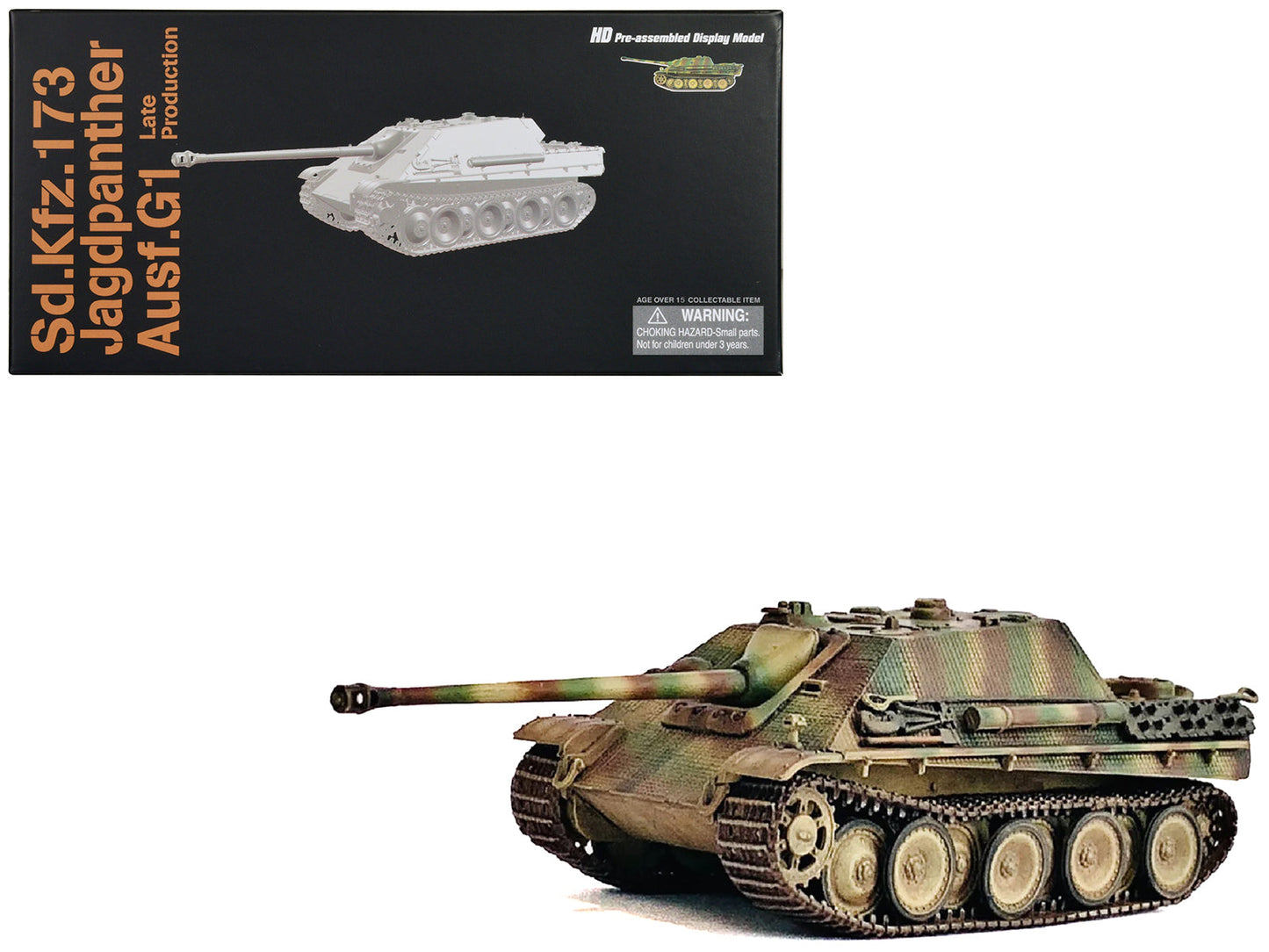 Germany Sd.Kfz.173 Jagdpanther Ausf.G1 Late Production Tank "sPz.Jg.Abt.560 Ardennes" (1944) "NEO Dragon Armor" Series 1/72 Plastic Model