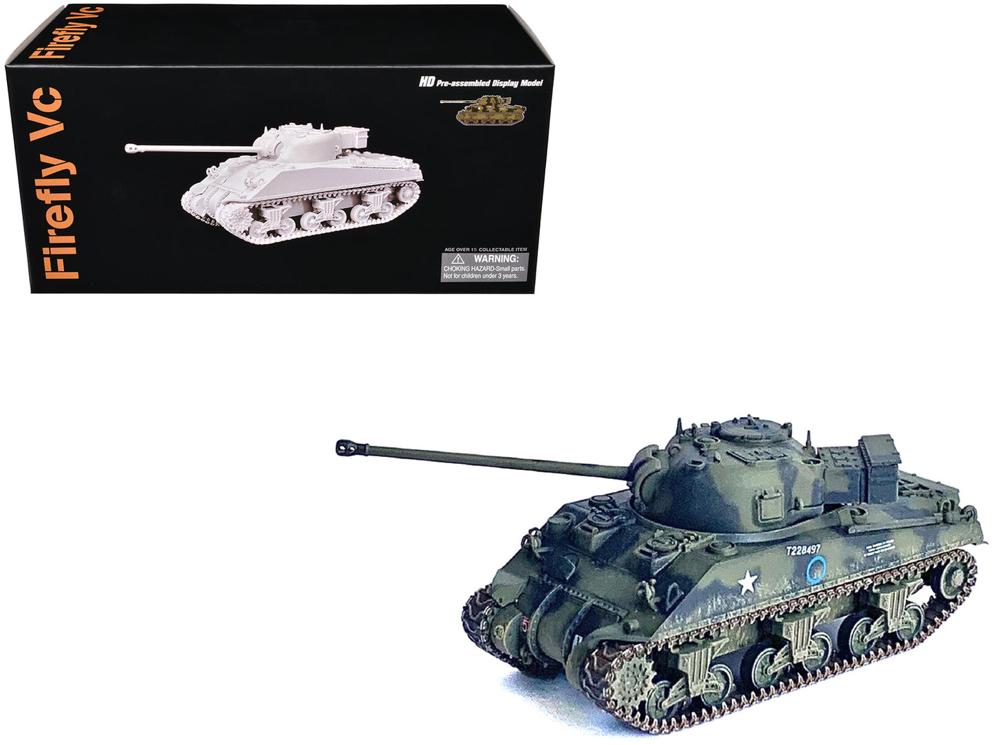 British Sherman Firefly VC Tank "1st Armoured Division Normandy France" (1944) "NEO Dragon Armor" Series 1/72 Plastic Model