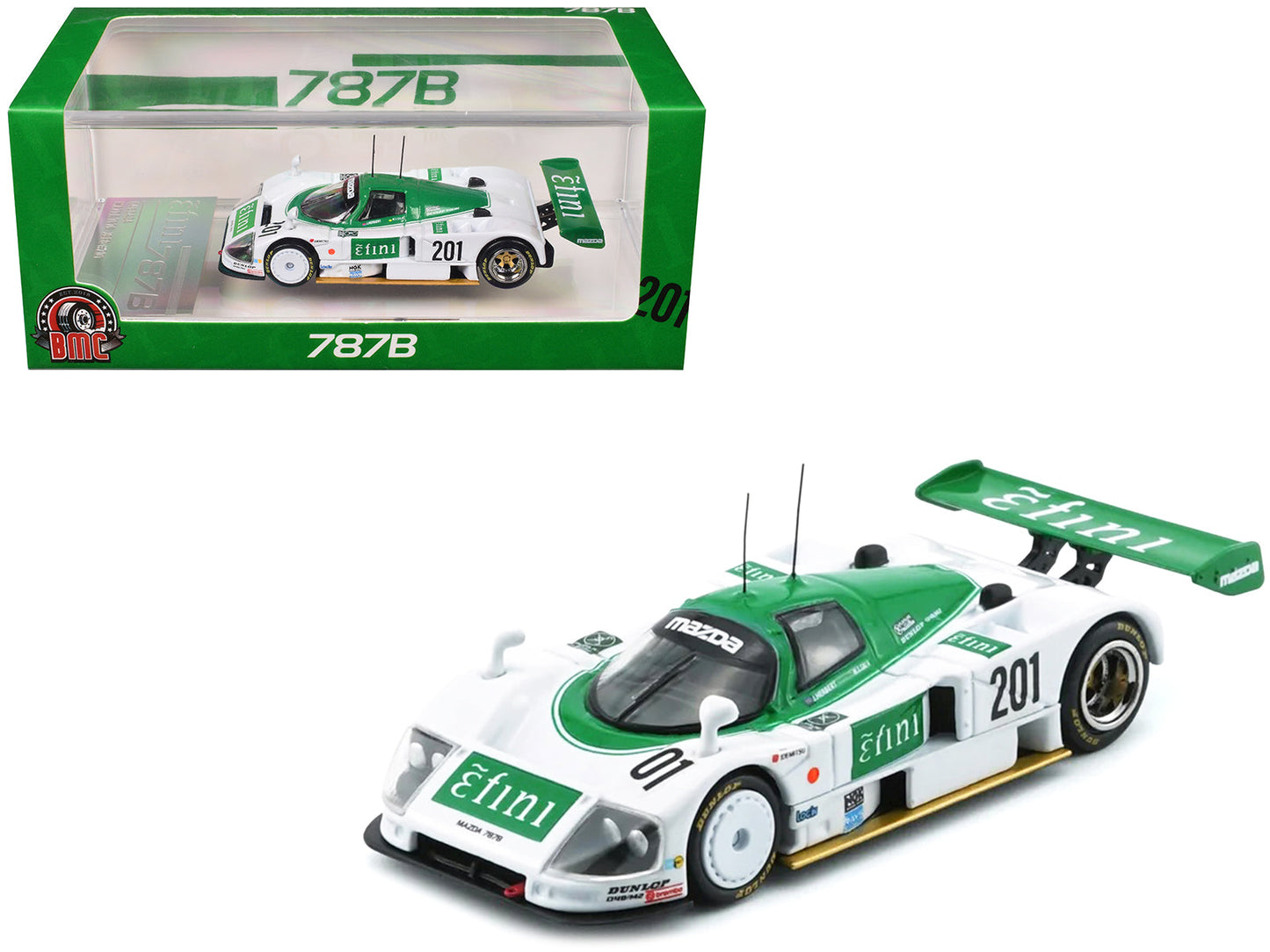 Mazda 787B #201 Johnny Herbert - Maurizio Sandro Sala "Efini" "All Japan Sports Prototype Car Endurance Championship" (1991) 1/64 Diecast Model Car