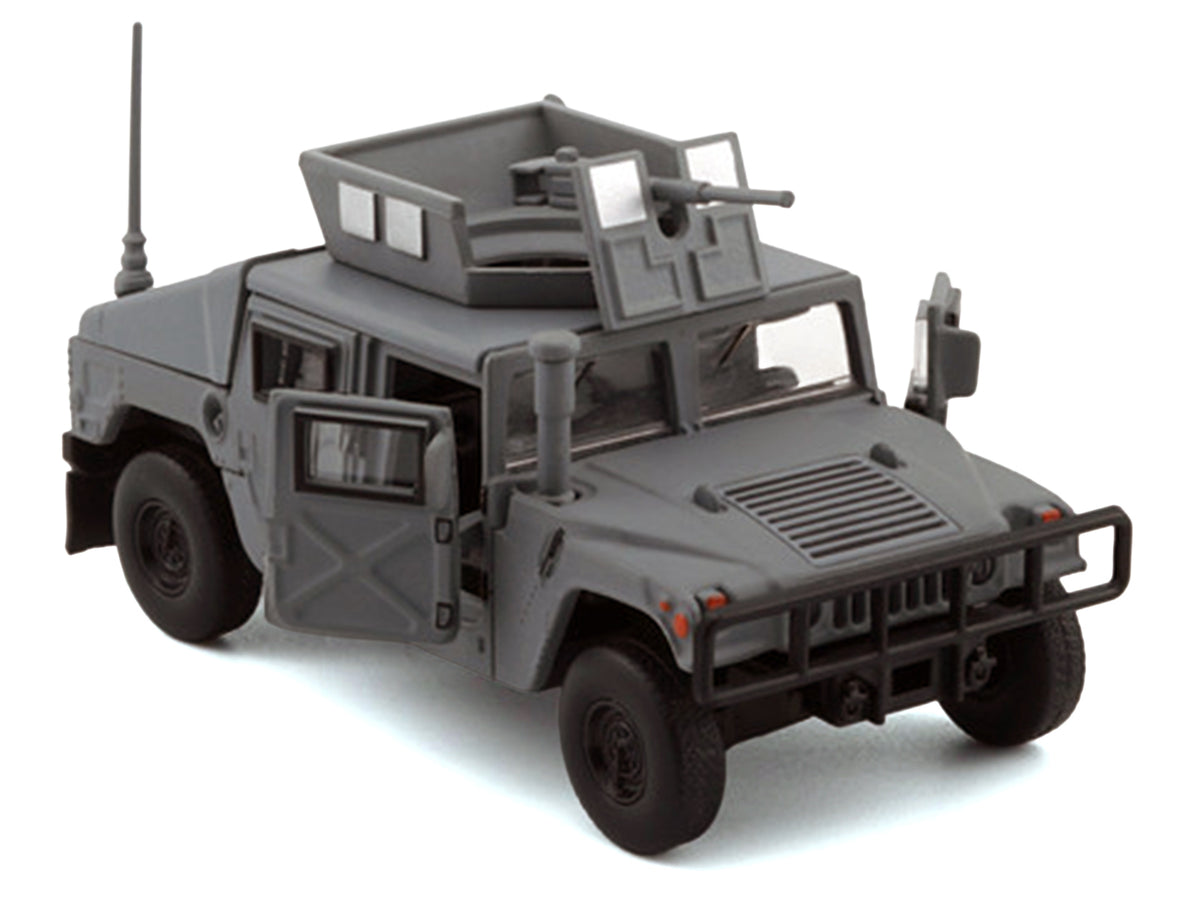 HUMVEE 4-CT Military Vehicle Matt Gray with Alternative Tops 1/64 Diecast Model Car