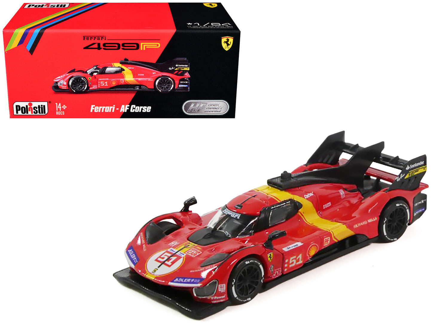 Ferrari 499P #51 James Calado - Antonio Giovinazzi - Alessandro Pier Guidi "Ferrari AF Corse" Winner "24 Hours of Le Mans" (2023) 1/64 Diecast Model Car