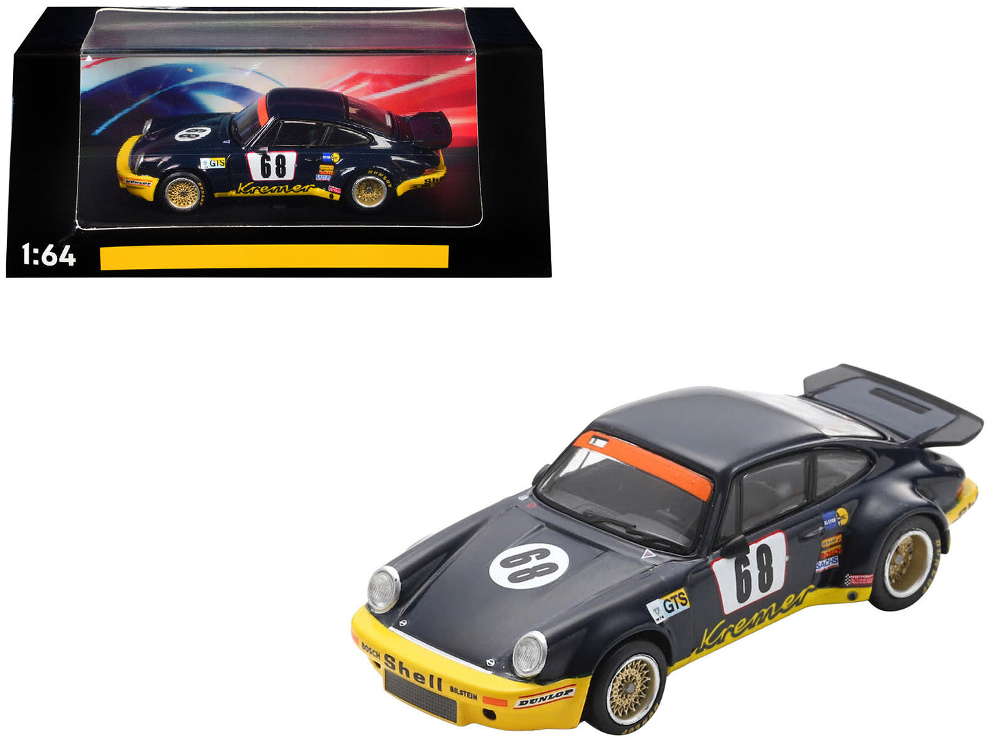 Porsche 911 Carrera RSR #68 Erwin Kremer - Hans Heyer - Paul Keller "Samson Kremer Racing" "24 Hours of Le Mans" (1974) 1/64 Model Car
