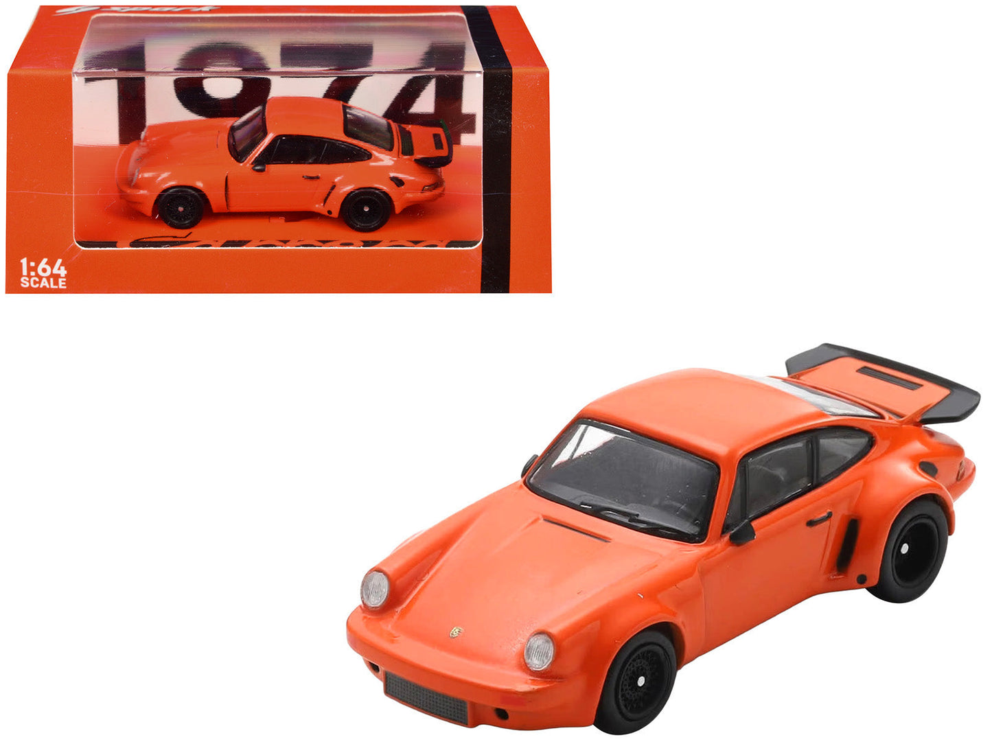 1974 Porsche 911 Carrera RSR 3.0 Orange 1/64 Model Car