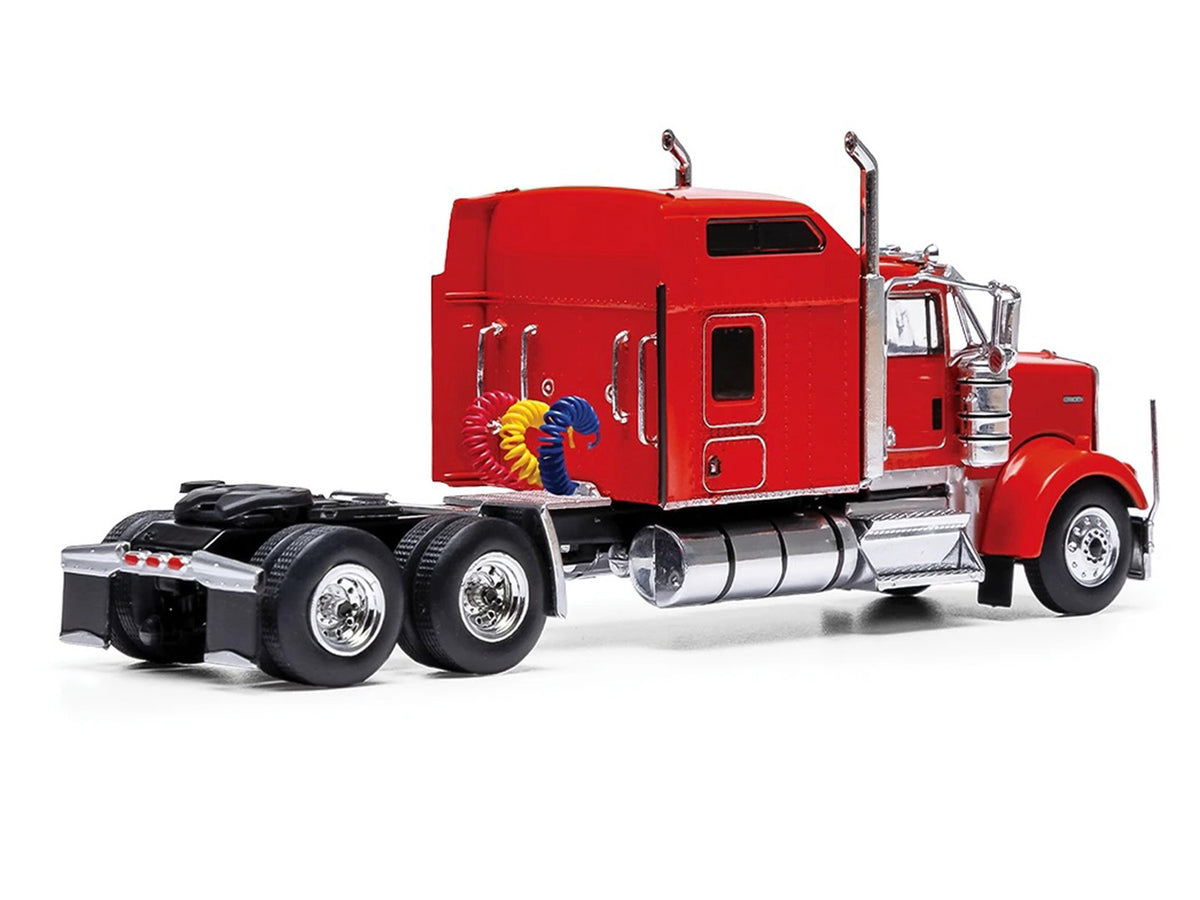 1990 Kenworth W900 Truck Tractor Red 1/64 Diecast Model