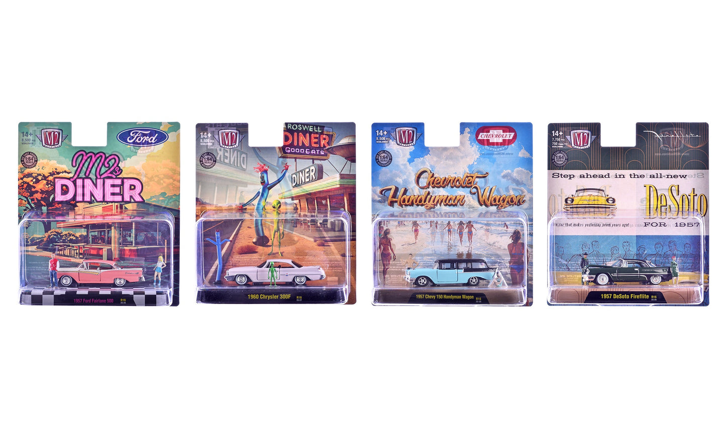 "Auto News" Release 16 Set of 4 Cars Limited Edition to 8500 pieces Worldwide 1/64 Diecast Model Cars