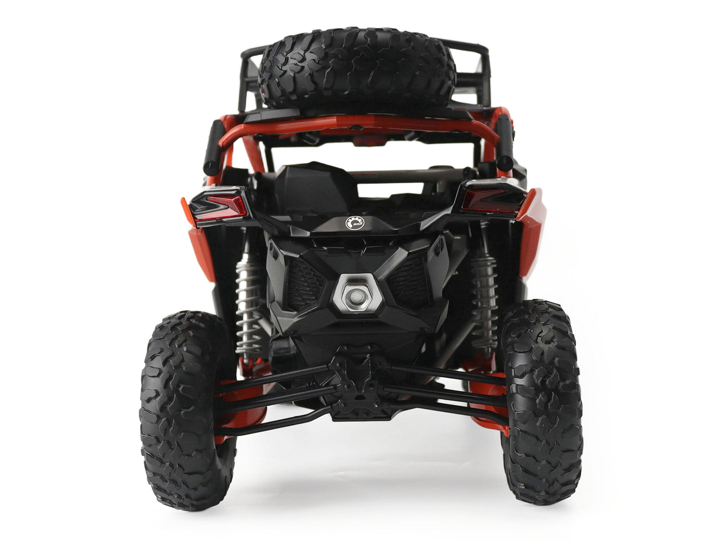 Can-Am Maverick X3 X RS Turbo RR with Roof Rack Chalk Gray and Orange 1/12 Diecast Model