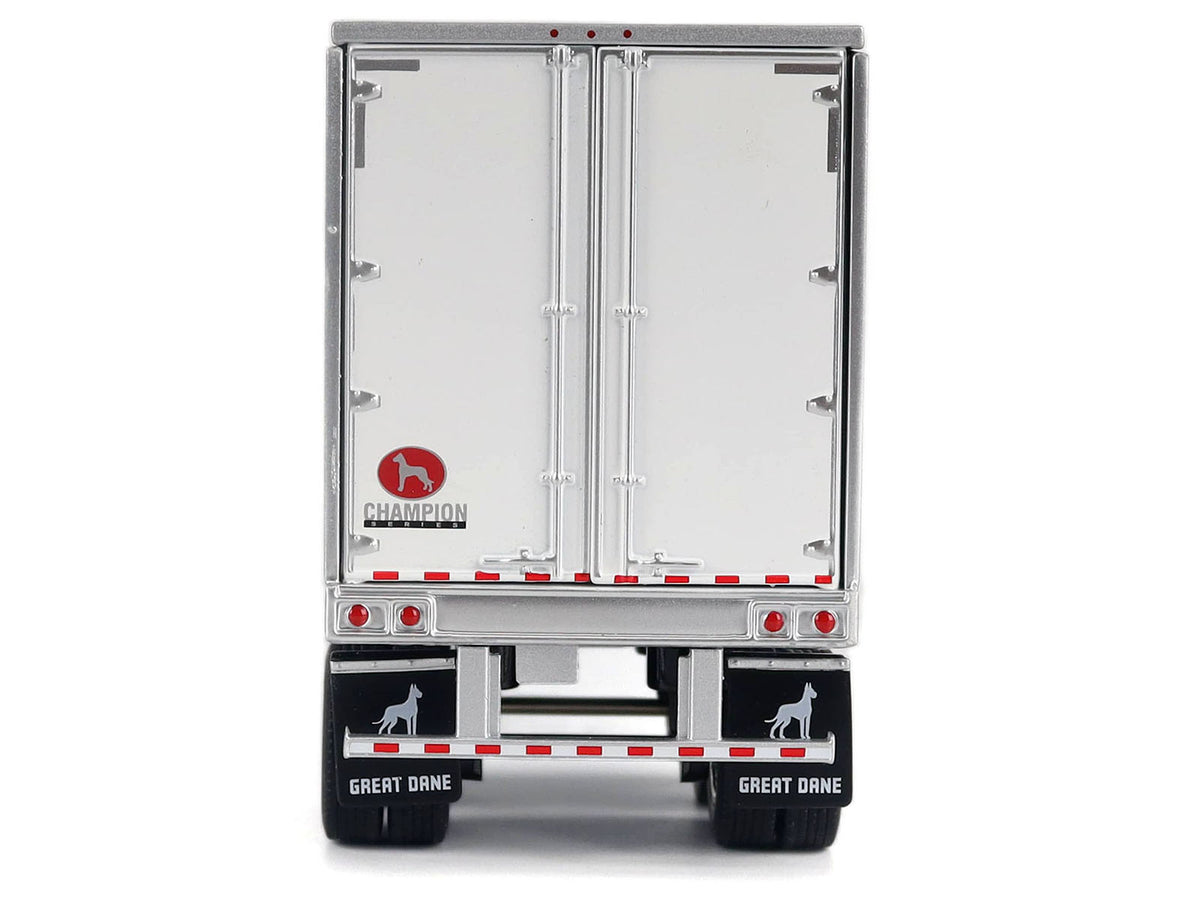 2025 Freightliner Cascadia Gen-5 Sleeper Cab Truck White with Great Dane Champion 53ft Dry Cargo Trailer "Transport Series" 1/50 Diecast Model