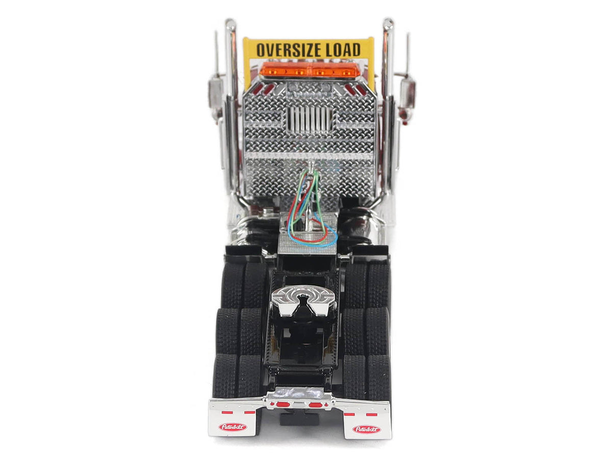 Peterbilt 589 Truck Tractor with Day Cab Legendary Red "Transport Series" 1/50 Diecast Model