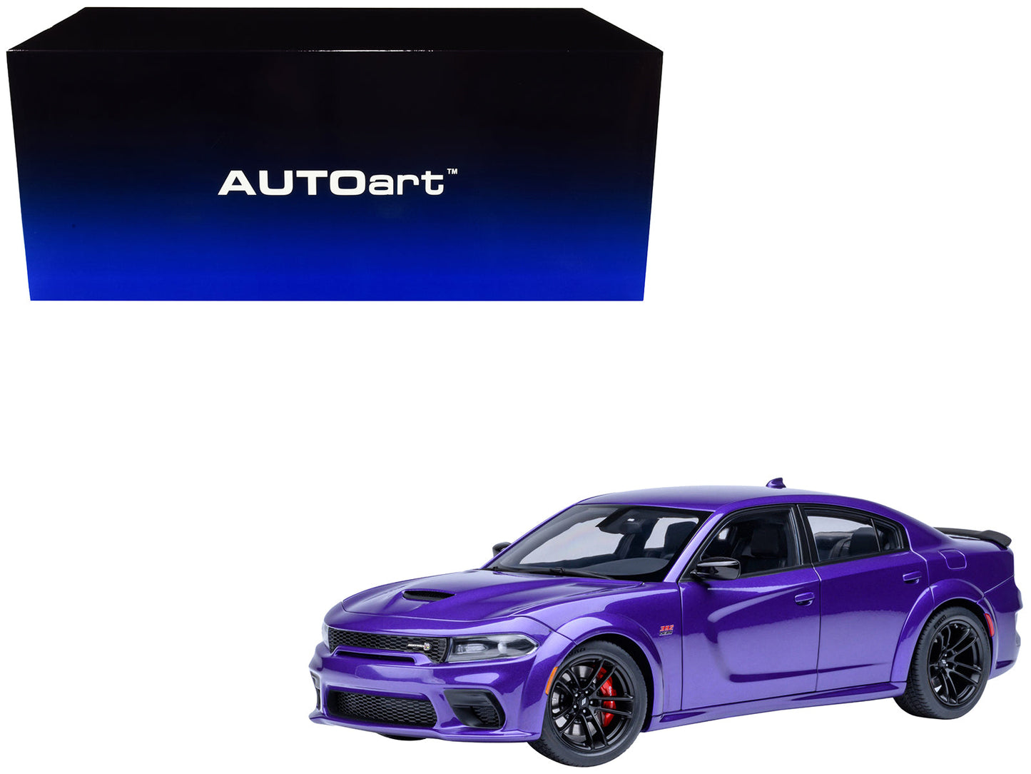 Dodge Charger Scat Pack Widebody Plum Crazy Purple Metallic 1/18 Model Car