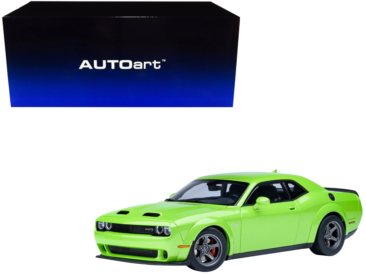 2023 Dodge Challenger SRT Super Stock Sublime Green 1/18 Model Car
