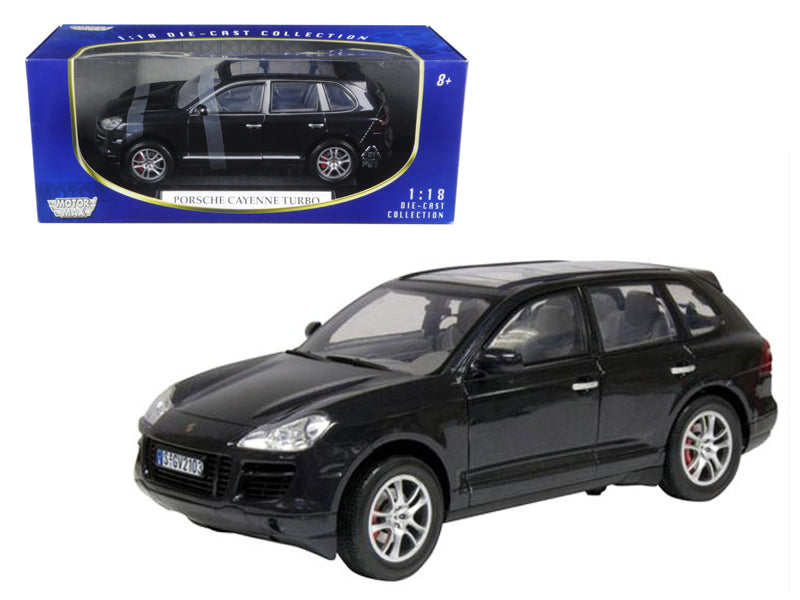 2008 Porsche Cayenne Turbo Metallic Black 1/18 Diecast Model Car