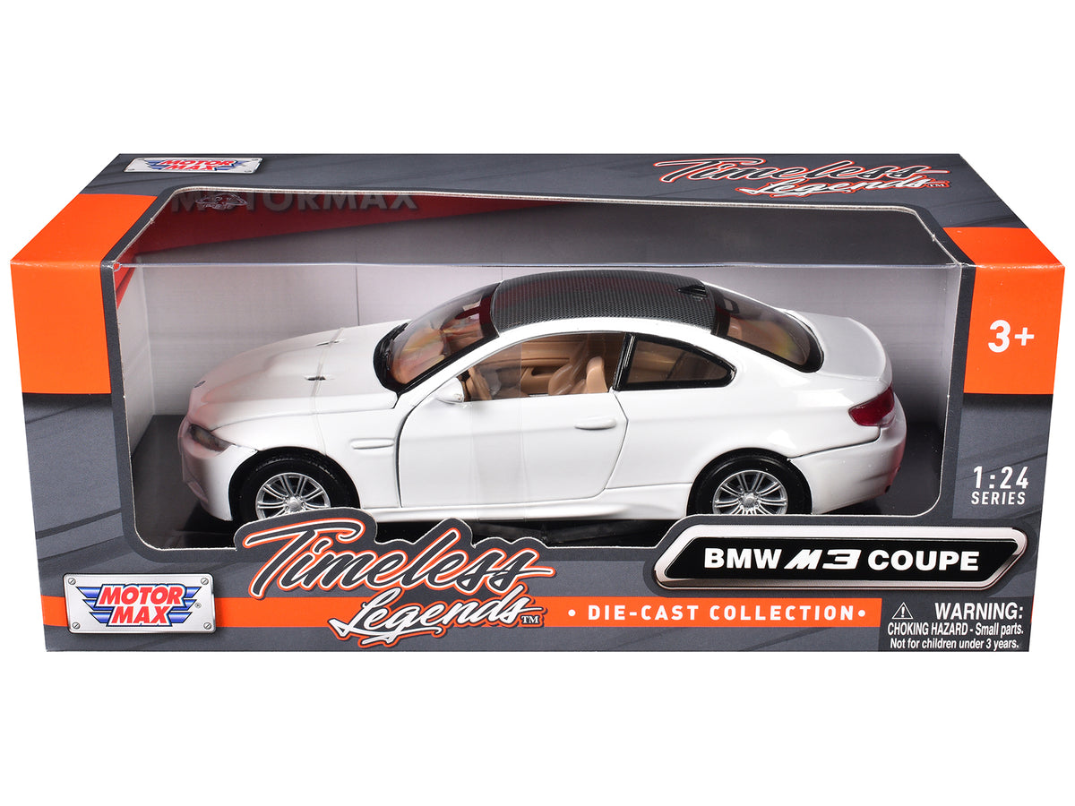 BMW M3 E92 Coupe White 1/24 Diecast Model Car
