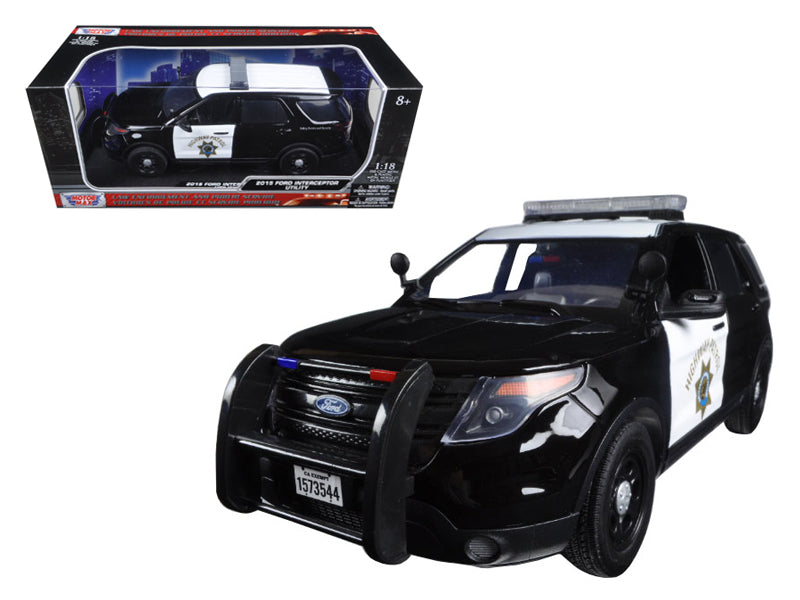 2015 Ford PI Utility Interceptor CHP California Highway Patrol 1/18 Diecast Model Car