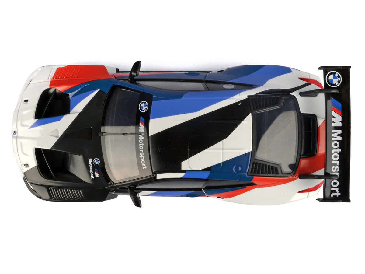 BMW M4 GT3 #1 White with Black Blue and Red Graphics "GT Racing" Series 1/24 Diecast Model Car