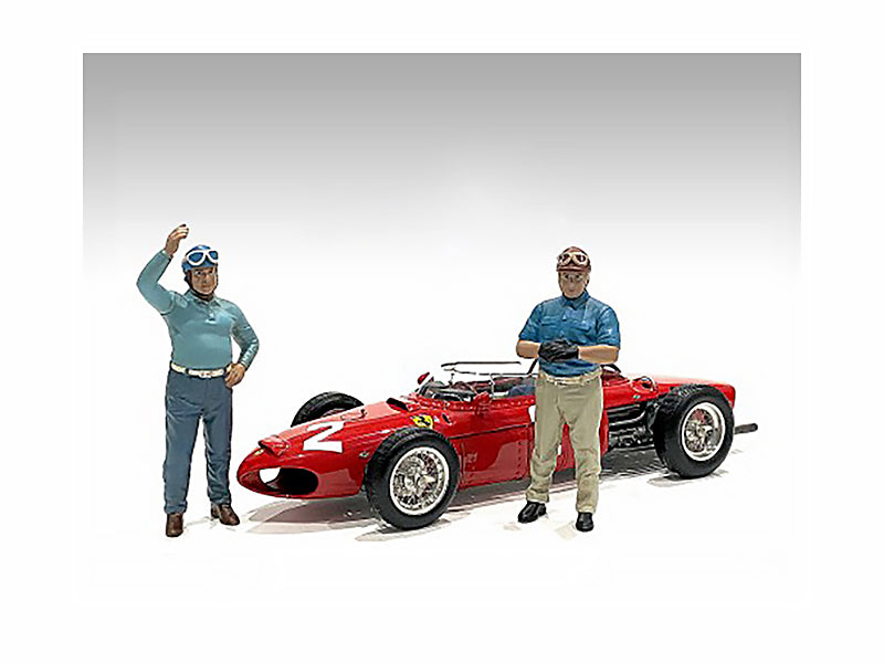 "Racing Legends" 50's Set of 2 Diecast Figures for 1/43 Scale Models