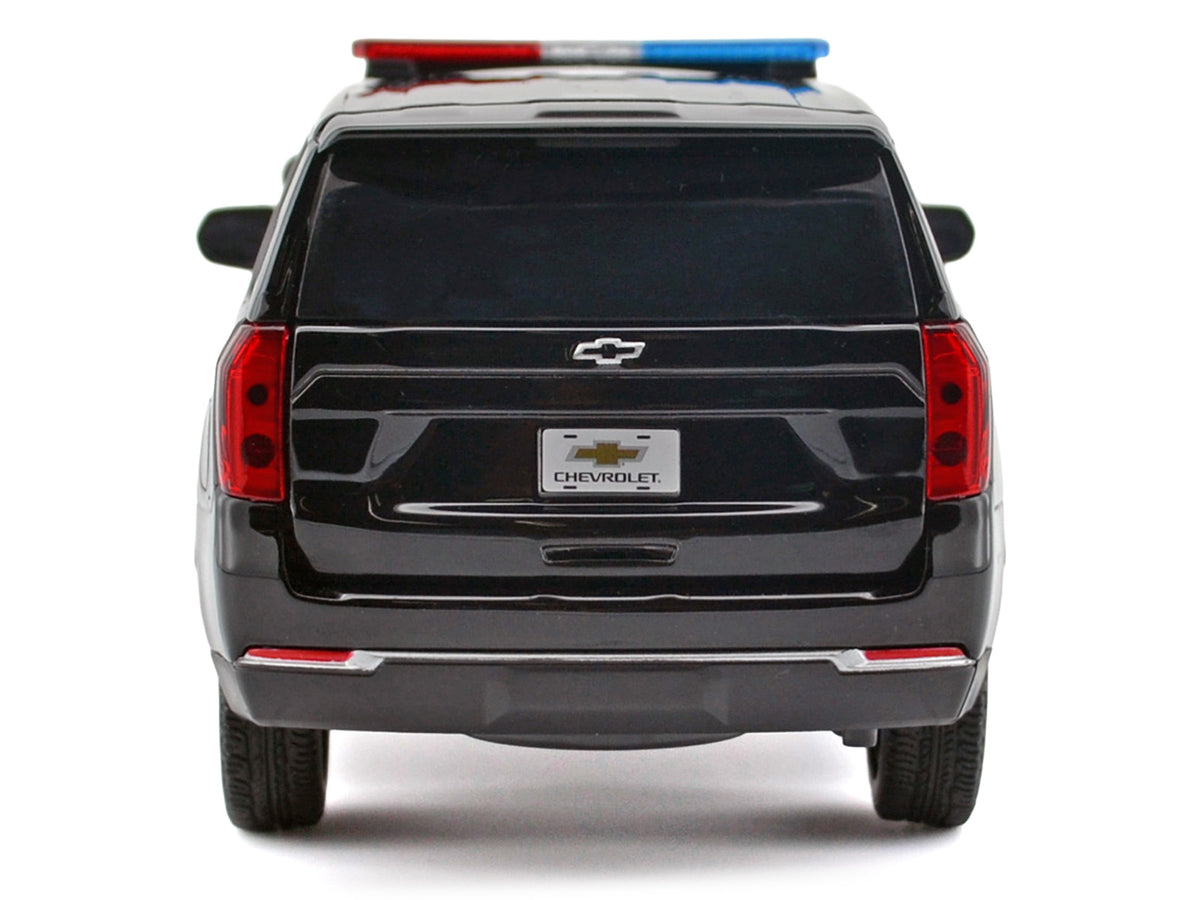 2025 Chevrolet Tahoe PPV Black "Custom Builder's Kit - Law Enforcement and Public Service" Series 1/24 Diecast Model Car