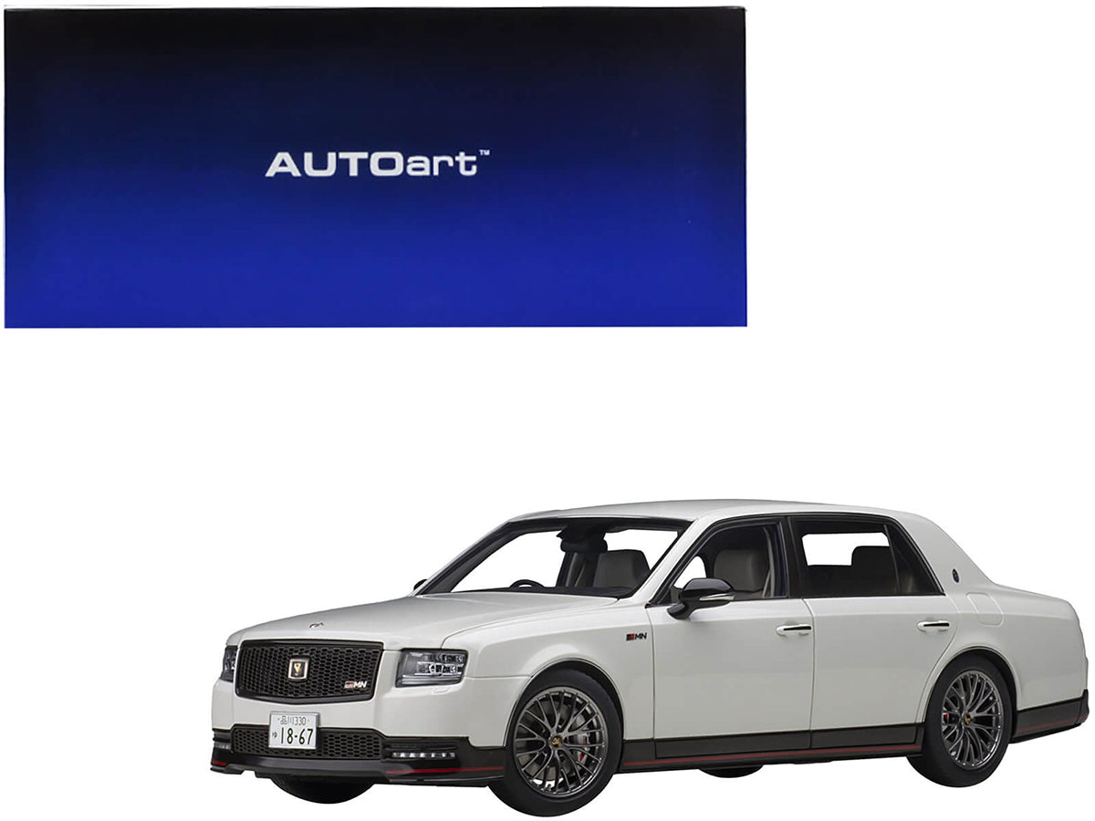 Toyota Century GRMN RHD (Right Hand Drive) Pearl White 1/18 Model Car