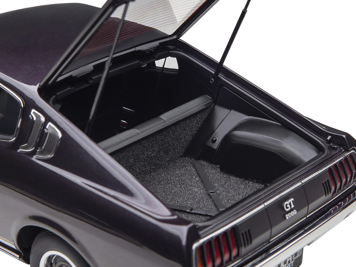 1973 Toyota Celica Liftback 2000GT (RA25) RHD (Right Hand Drive) Dark Purple Metallic 1/18 Model Car